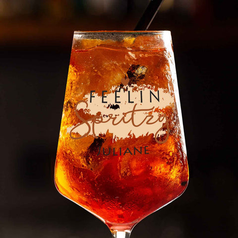 Leonardo Weinglas mit UV-Druck - Feelin Spritzy mit Name