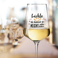 Leonardo Weinglas mit UV-Druck "Lächle du kannst nicht alle töten"