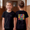 Kinder T-Shirt Schulkind 2026 in Schwarz - Ansicht