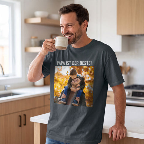 Personalisiertes Oversized T-Shirt - Foto & Wunschtext