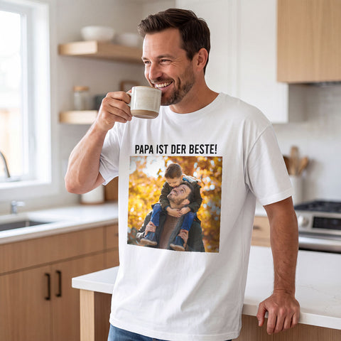 Personalisiertes Oversized T-Shirt - Foto & Wunschtext