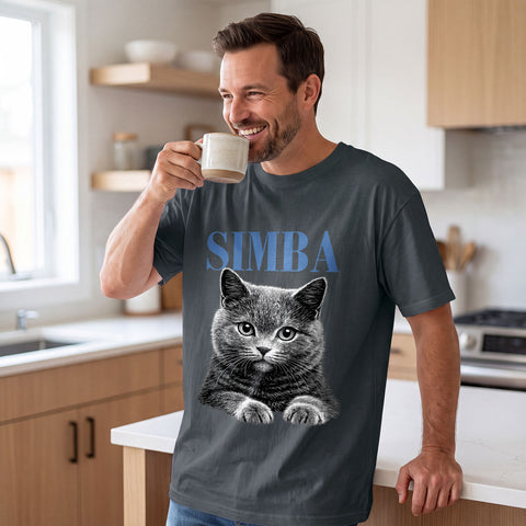 Personalisiertes Oversized T-Shirt - Haustier Foto