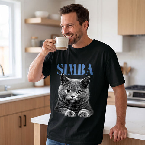 Personalisiertes Oversized T-Shirt - Haustier Foto