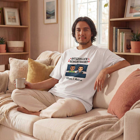 Personalisiertes Oversized T-Shirt - Offizielles Schlafshirt