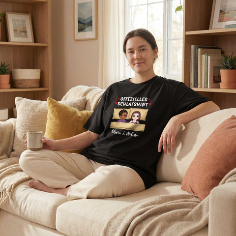 Personalisiertes Oversized T-Shirt - Offizielles Schlafshirt