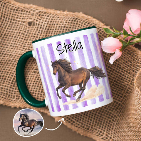 Bedruckte Tasse im Aquarell Stil - Foto Haustier - Personalisiert mit eigenem Bild