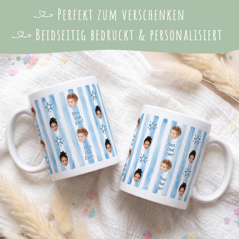 Tasse Best Dad Ever & Best Mom Ever - Personalisierbare Fototassen