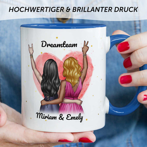 Bedruckte Tasse mit Konfiguration - Beste Freundin
