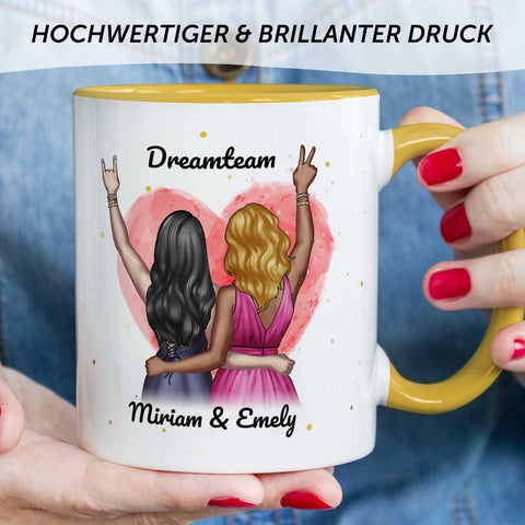 Bedruckte Tasse mit Konfiguration - Beste Freundin