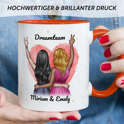 Bedruckte Tasse mit Konfiguration - Beste Freundin