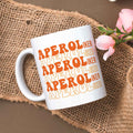 Bedruckte Tasse mit Aperol Spritz Motiv - Aperoliker - Aperol Geschenk für Frauen und Männer