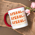 Bedruckte Tasse mit Aperol Spritz Motiv - Aperoliker - Aperol Geschenk für Frauen und Männer
