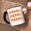 Bedruckte Tasse mit Aperol Spritz Motiv - Aperoliker - Aperol Geschenk für Frauen und Männer