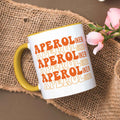 Bedruckte Tasse mit Aperol Spritz Motiv - Aperoliker - Aperol Geschenk für Frauen und Männer