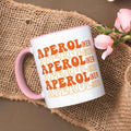Bedruckte Tasse mit Aperol Spritz Motiv - Aperoliker - Aperol Geschenk für Frauen und Männer