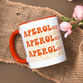 Bedruckte Tasse mit Aperol Spritz Motiv - Aperoliker - Aperol Geschenk für Frauen und Männer