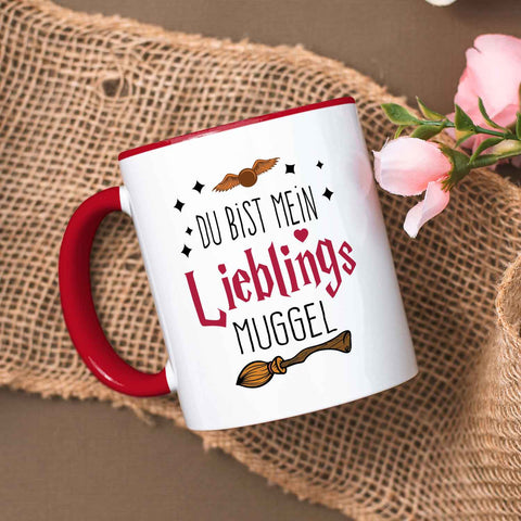 Bedruckte Tasse mit Spruch - Du bist mein Lieblingsmuggel