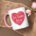 Bedruckte Tasse mit Spruch - Ich liebe dich