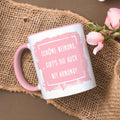 Bedruckte Tasse mit Spruch - "Schöne Meinung"