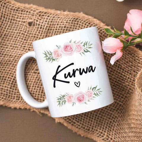 Bedruckte Tasse Kurwa