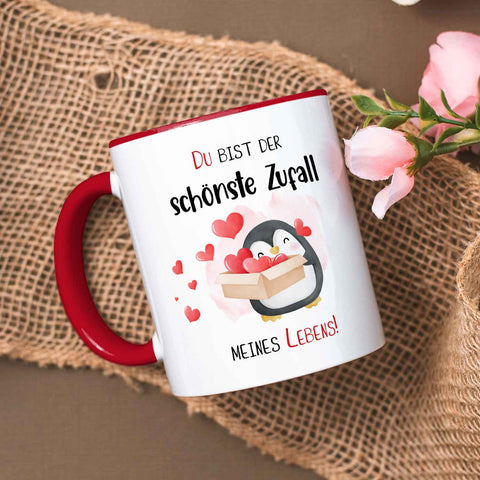 Bedruckte Tasse mit Spruch - Du bist der schönste Zufall meines Lebens