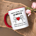Bedruckte Tasse mit Spruch - Deine Fürze stinken
