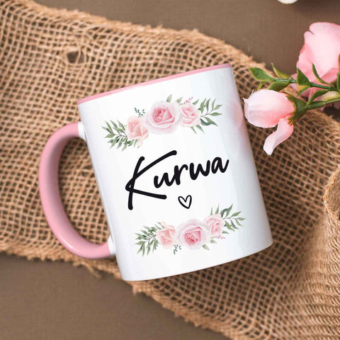 Bedruckte Tasse Kurwa