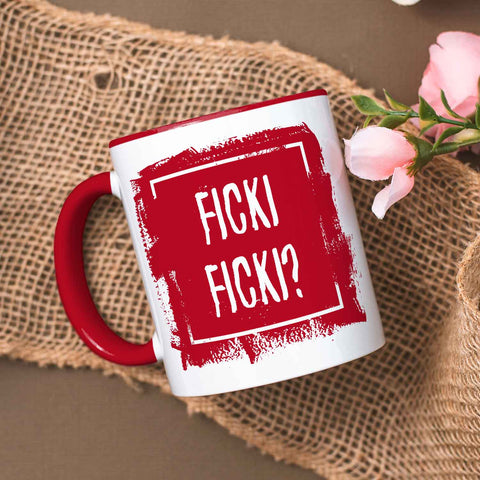 Bedruckte Tasse mit Spruch - Ficki Ficki?