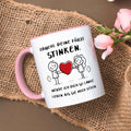 Bedruckte Tasse mit Spruch - Deine Fürze stinken