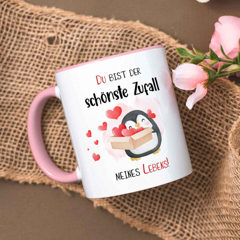 Bedruckte Tasse mit Spruch - Du bist der schönste Zufall meines Lebens
