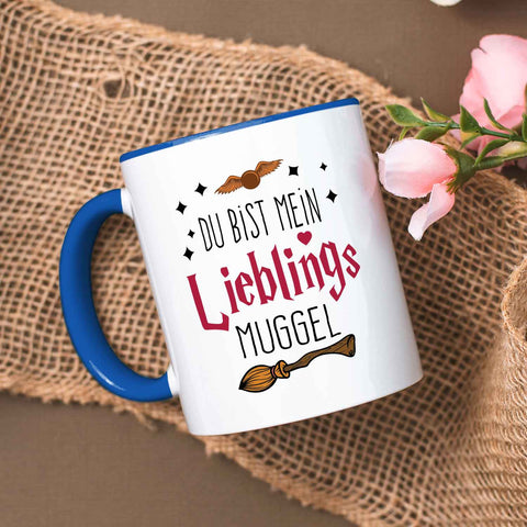 Bedruckte Tasse mit Spruch - Du bist mein Lieblingsmuggel