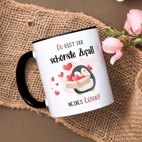 Bedruckte Tasse mit Spruch - Du bist der schönste Zufall meines Lebens