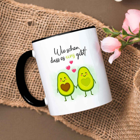 Bedruckte Tasse mit Spruch - Avocado Love