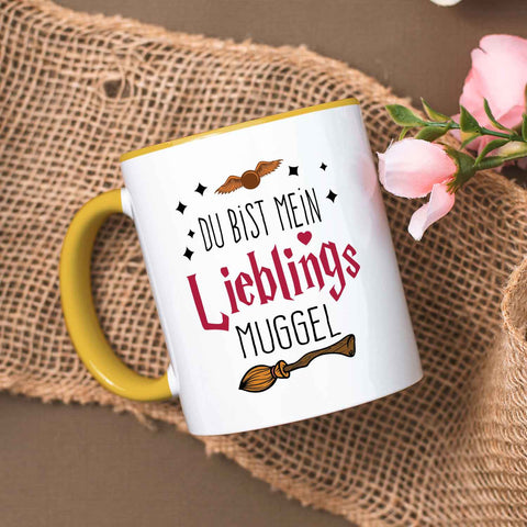 Bedruckte Tasse mit Spruch - Du bist mein Lieblingsmuggel