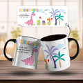 Bedruckte Tasse mit Spruch "Erziehersaurus"