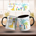 Bedruckte Tasse mit Spruch "Erziehersaurus"