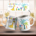 Bedruckte Tasse mit Spruch "Erziehersaurus"