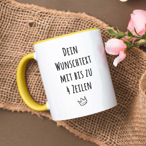 Bedruckte Tasse - Wunschtext - Personalisiert mit deinem Wunschmotiv