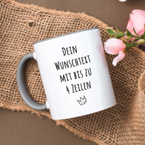 Bedruckte Tasse - Wunschtext - Personalisiert mit deinem Wunschmotiv