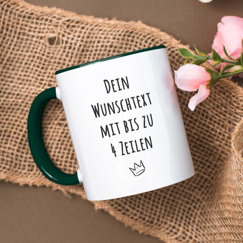 Bedruckte Tasse - Wunschtext - Personalisiert mit deinem Wunschmotiv