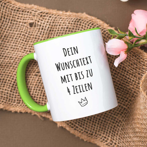 Bedruckte Tasse - Wunschtext - Personalisiert mit deinem Wunschmotiv