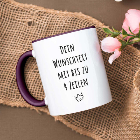 Bedruckte Tasse - Wunschtext - Personalisiert mit deinem Wunschmotiv
