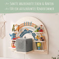 Toniebox Regal für Kinderzimmer - Regenbogen - Personalisiert mit Namen