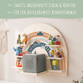 Toniebox Regal für Kinderzimmer - Regenbogen - Kinder Wandregal