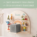 Toniebox Regal für Kinderzimmer - Regenbogen Pastell - Personalisiert mit Namen