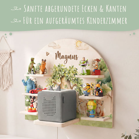 Toniebox Regal für Kinderzimmer - Wald - Personalisiert mit Namen