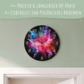 Wanduhr aus Holz Splash Love 2.0 - mit UV Druck