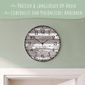 Wanduhr aus Holz Vintage Gray - mit UV Druck