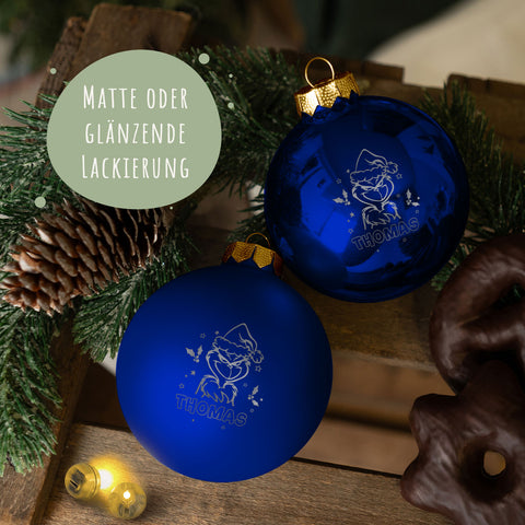 Gravierte Weihnachtskugel - Grinch
