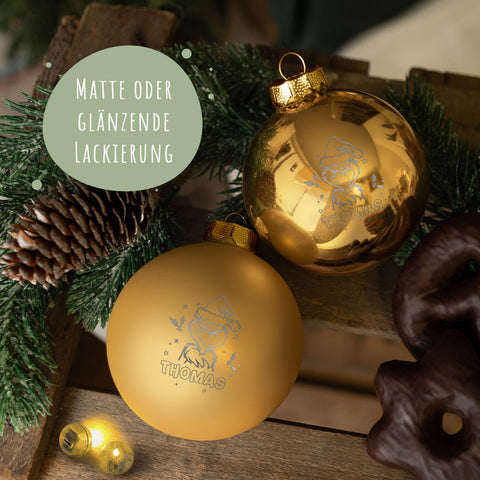 Gravierte Weihnachtskugel - Grinch